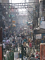 Typische Strassenszene in Old Delhi
