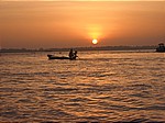 Sonnenaufgang ueber dem Mekong